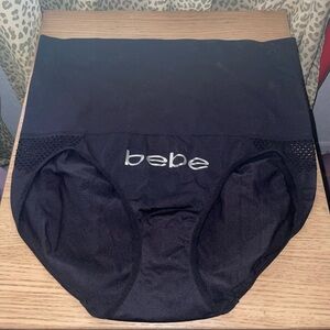 NEW Plus Size 3X Bebe Black Hi-Waisted Seamless Shaping Briefs Panties
